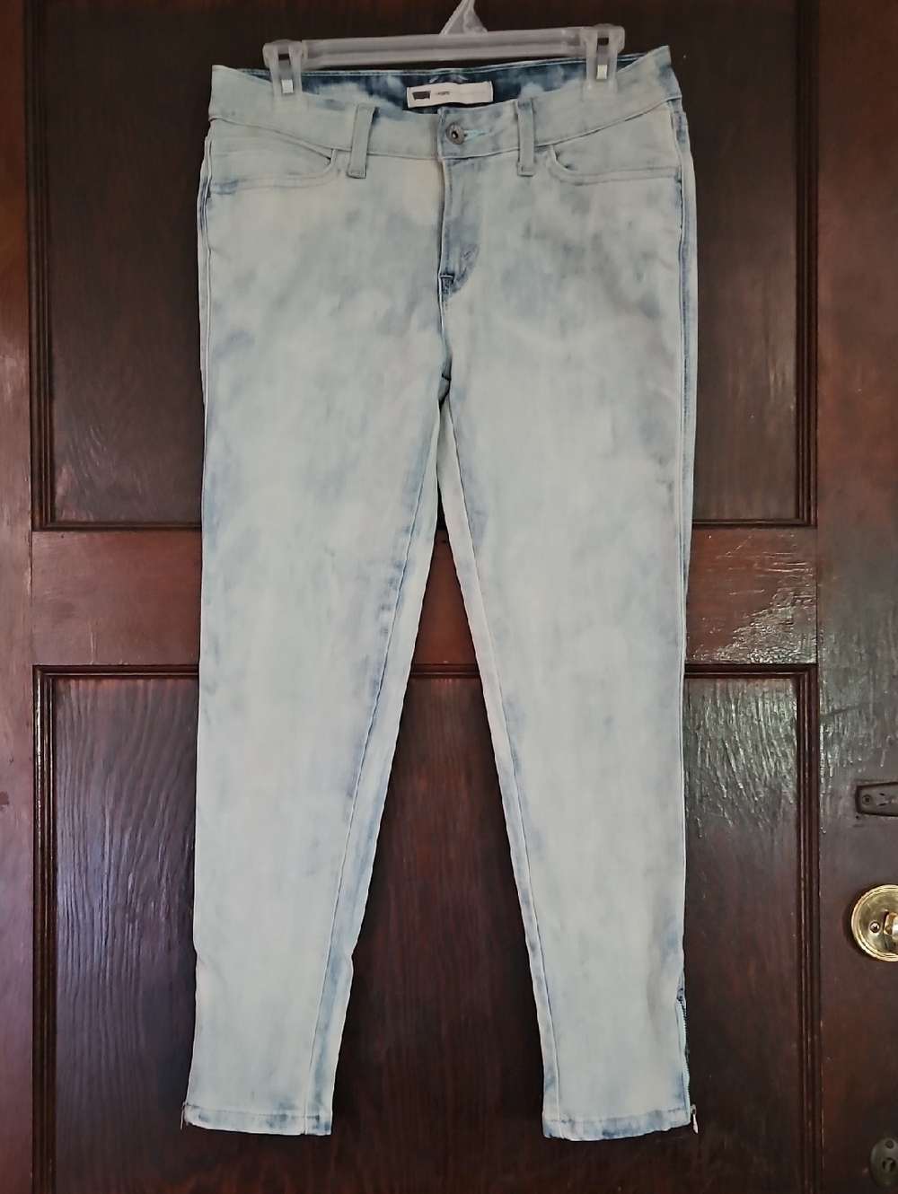 Levi's Light Blue Denim Jeans with Button Closure